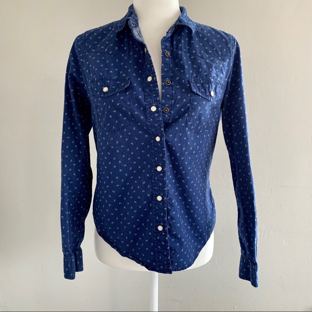 Forever 21 Western Button Down Shirt